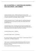 HEA 110 CHAPTERS 1-4 &vert; QUESTIONS AND ANSWERS &vert; 2025&sol;2026 UPDATE &vert; 100&percnt; CORRECT
