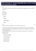 STSC Domain 2 Hazard Identification and Control well answered to pass