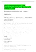 Pardot Consultant Exam - B2B Marketing Analytics Test Questions All Solved Correct&period;