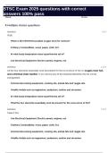 STSC Exam 2025 questions with correct answers 100&percnt; pass