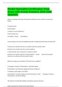 Pardot Specialist Certification Final Exam with Actual Answers 2025-2026 Updated&period;