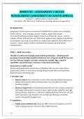 MNM3705 - Assignment 3 Retail Management &lpar;University of South Africa&rpar; &vert; Complete Solutions & Answers