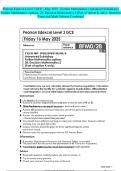 Pearson Edexcel Level 3 GCE &ndash;May 2025 -Further Mathematics &lpar;Advanced Subsidiary&rpar; Further Mathematics options&colon; 28&colon; Decision Mathematics 2 &lpar;Part of option K only&rpar;- QuestionPaper and Mark Scheme Combined