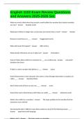 English 1102 Exam Review Questions and Answers 2025-2026 Set.