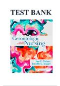 Test Bank For Gerontologic Nursing 6th Edition - By Authors&colon; Sue Meiner&comma; and Jennifer Yeager