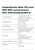 Comprehensive Galen 283 exam With 100- correct answers 2025-2026 already graded A&plus;
