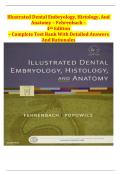 Illustrated Dental Embryology&comma; Histology&comma; and Anatomy &ndash; Fehrenbach &lpar;4th Edition&rpar;&comma; Complete Test Bank with Answers and Rationales &ndash; Comprehensive Exam Preparation Material