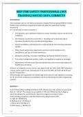 NISP Fire Safety Professional &lpar;AUS Training&rpar; Solved 100&percnt; Correct &vert; Fire Safety Certification &vert; NISP Exam