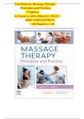Massage Therapy&colon; Principles and Practice &ndash; Susan G&period; Salvo &lpar;7th Edition&rpar;&comma; Complete Test Bank with Answers &lpar;Chapters 1&ndash;30&rpar;