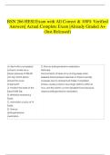  BSN 266 HESI Exam with All Correct & 100&percnt; Verified Answers&vert; Actual Complete Exam &vert;Already Graded A&plus; &lpar;Just Released&rpar;