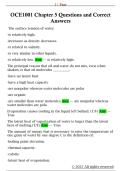 OCE1001 Chapter 5 Questions and Correct  Answers 