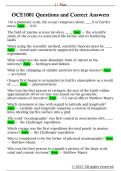 OCE1001 Questions and Correct Answers