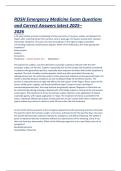 ROSH Emergency Medicine Exam Questions  and Correct Answers latest 2025&ndash;  2026  