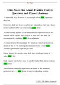 Ohio State Fire Alarm Practice Test &lpar;3&rpar;  Questions and Correct Answers