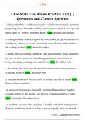 Ohio State Fire Alarm Practice Test &lpar;1&rpar;  Questions and Correct Answers