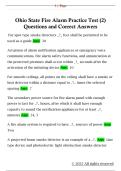 Ohio State Fire Alarm Practice Test &lpar;2&rpar;  Questions and Correct Answers