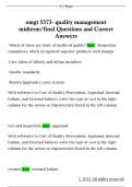 omgt 5373- quality management  midterm&sol;final Questions and Correct  Answers