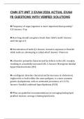 CMN 571 UNIT 3 EXAM 2026 ACTUAL EXAM FB QUESTIONS WITH VERIFIED SOLUTIONS