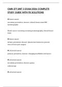 CMN 571 UNIT 3 EXAM 2026 COMPLETE STUDY GUIDE WITH FB SOLUTIONS