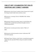 CMN 571 UNIT 3 EXAMINATION TEST 2026 FB QUESTIONS AND CORRECT ANSWERS
