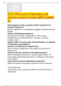 NUR 350 Exam &num;3 Questions and Answers Latest Versions 2025 Graded A&plus;