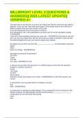 MILLWRIGHT LEVEL 3 QUESTIONS & ANSWERS&vert;&vert; 2025 LATEST UPDATE&vert;&vert; VERIFIED A&plus;