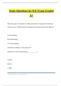 Study Questions for ILE Exam Graded A+