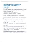 CMFO EXAM QUESTION BANK QUESTIONS AND CORRECT ANSWERS