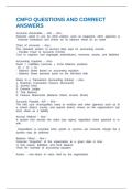 CMFO REVIEW EXAM QUESTIONS AND CORRECT ANSWERS