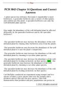 PCB 3043 Chapter 14 Questions and Correct  Answers 