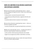 NURS 203 MIDTERM EXAM REVIEW QUESTIONS AND DETAILED ANSWERS
