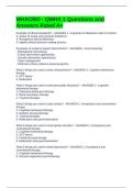 MHACBO - QMHA 1 Questions and Answers Rated A&plus;