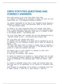 CMFO FUND FINANCIAL REPORTING I QUESTIONS AND CORRECT ANSWERS