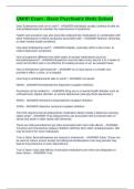 QMHP Exam - Basic Psychiatric Meds Solved