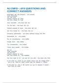 NJ CMFO &ndash; AFS QUESTIONS AND CORRECT ANSWERS