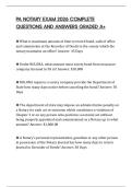 PA NOTARY EXAM 2026 COMPLETE QUESTIONS AND ANSWERS GRADED A&plus;