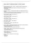 ZOOL 2403 TTU BOROS EXAM 1 STUDY GUIDE