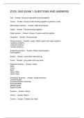 ZOOL 2403 EXAM 1 QUESTIONS AND ANSWERS