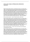 ZOOL 2403&comma; EXAM 4 SPRING 2025 &lpar;RESEARCH QUIZZES&rpar;