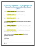 DLM&lpar;ASCP&rpar; Exam ASCP DLM Questions and Correct Verified Answers Best Top-Rated Version