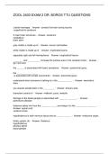 ZOOL 2403 EXAM 2 DR&period; BOROS TTU QUESTIONS