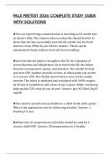 PALS PRETEST 2026 COMPREHENSIVE REVIEW QUESTIONS AND ANSWERS