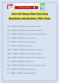 Part 107 Drone Pilot Test Prep Questions and Answers 100&percnt; Pass