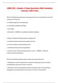 OMIS 338 - Chapter 3 Exam Questions With Complete Answers 100&percnt; Pass 