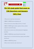  Phl 125 study guide final exam on 13th Questions and Answers 100&percnt; Pass