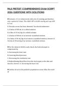 PALS PRETEST COMPREHENSIVE EXAM SCRIPT 2026 QUESTIONS WITH SOLUTIONS