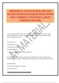ABDOMINAL SONOGRAPHY REVIEW DAVIES BOOK EXAM QUESTIONS WITH 100&percnt; CORRECT ANSWERS LATEST VERSION 2025&sol;2026&period;