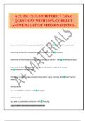 ACC 201 CSULB MIDTERM 1 EXAM QUESTIONS WITH 100&percnt; CORRECT ANSWERS LATEST VERSION 2025&sol;2026&period;