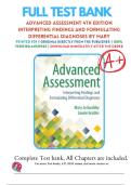 Test Bank for Advanced Assessment 4th Edition Interpreting Findings and Formulating Differential Diagnoses By Mary Jo Goolsby&semi; Laurie Grubbs &vert; 9780803668942 &vert; &vert; Chapter 1-22 &vert; All Chapters with Answers and Rationales