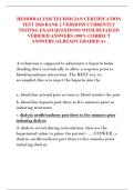 HEMODIALYSIS TECHNICIAN CERTIFICATION  TEST 2026 BANK 2 VERSIONS CURRENTLY  TESTING EXAM QUESTIONS WITH DETAILED  VERIFIED ANSWERS &lpar;100&percnt; CORRECT  ANSWERS &sol;ALREADY GRADED A&plus;